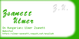 zsanett ulmer business card